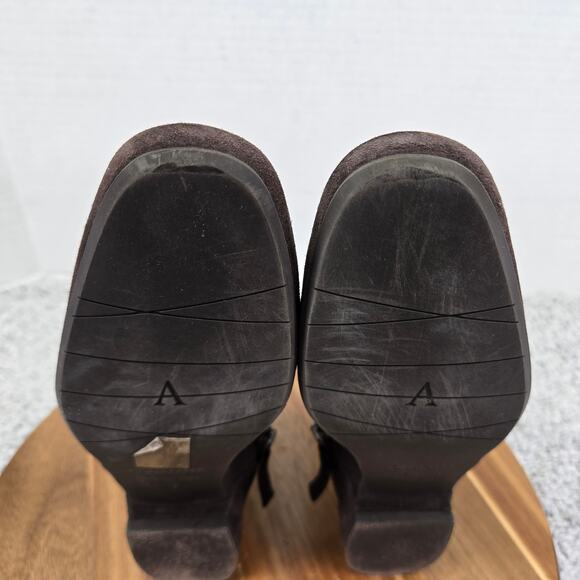 Aquatalia Ulyssaa Espresso Brown Suede Casual Ankle Bootie Boots Womens 7 M - Picture 11 of 16